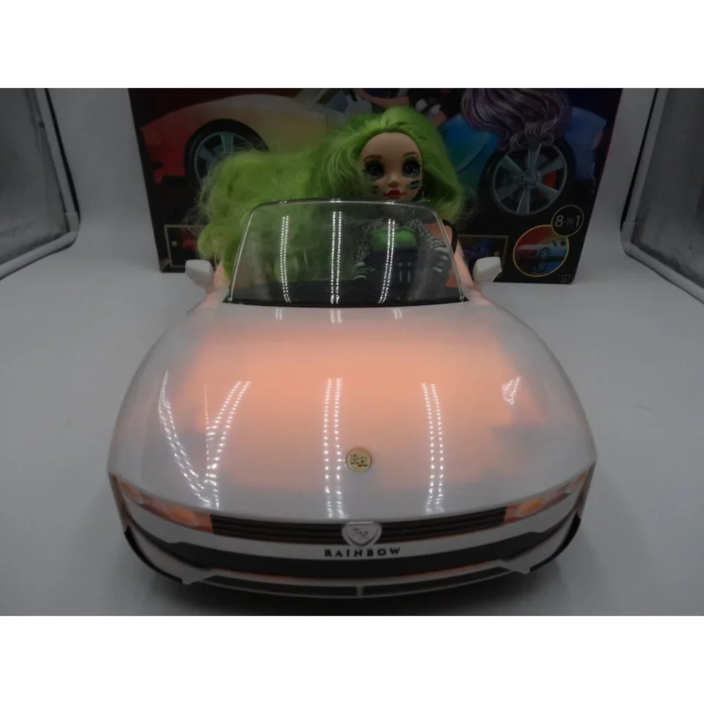 Rainbow High Color Change Doll Car Convertible Light-Up Multicolor & Jade Hunter